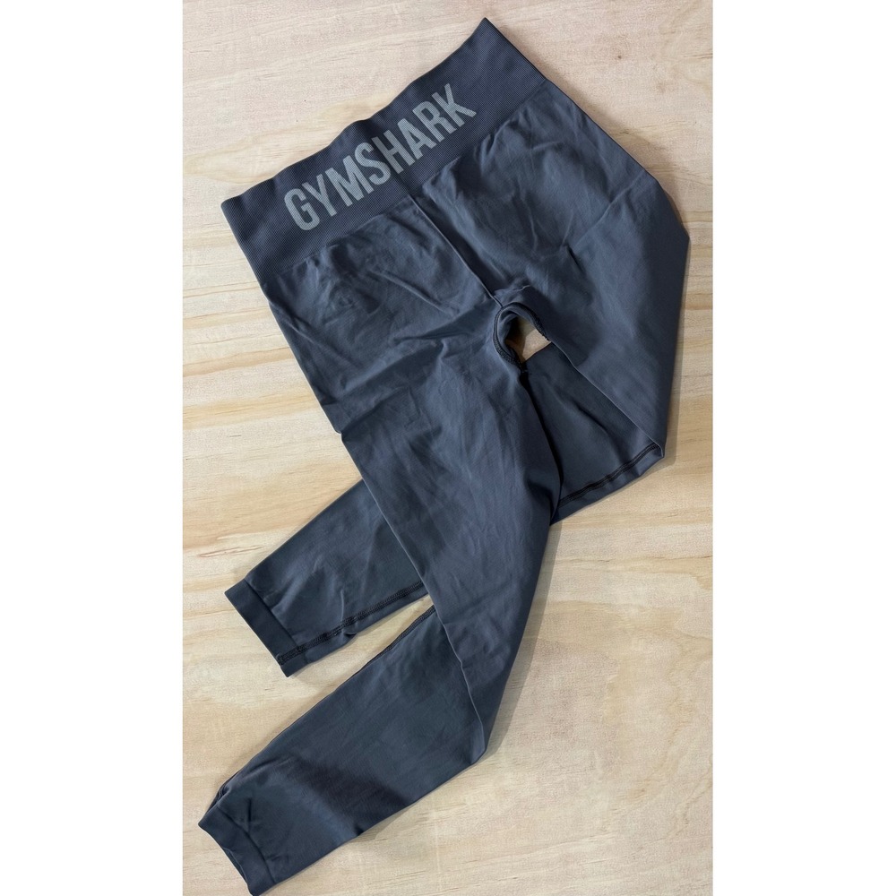 Gymshark Vital Seamless Leggings Womens High Rise Yoga Pants Charcoal Gray